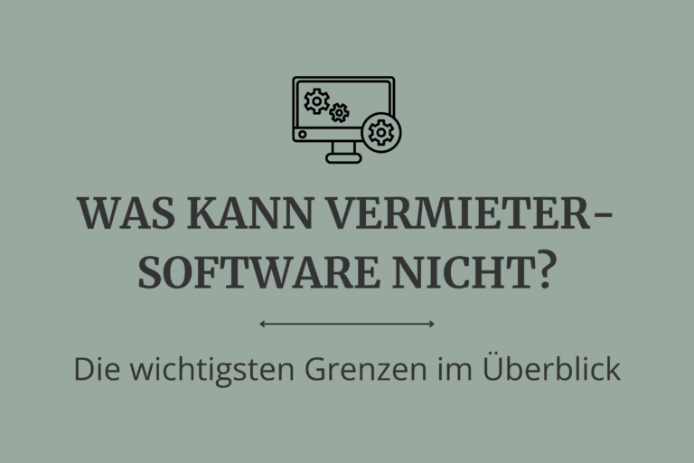 Vermietersoftware Grenzen